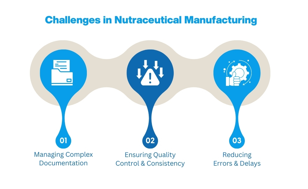 Challenges in nutraceutical manufacturing